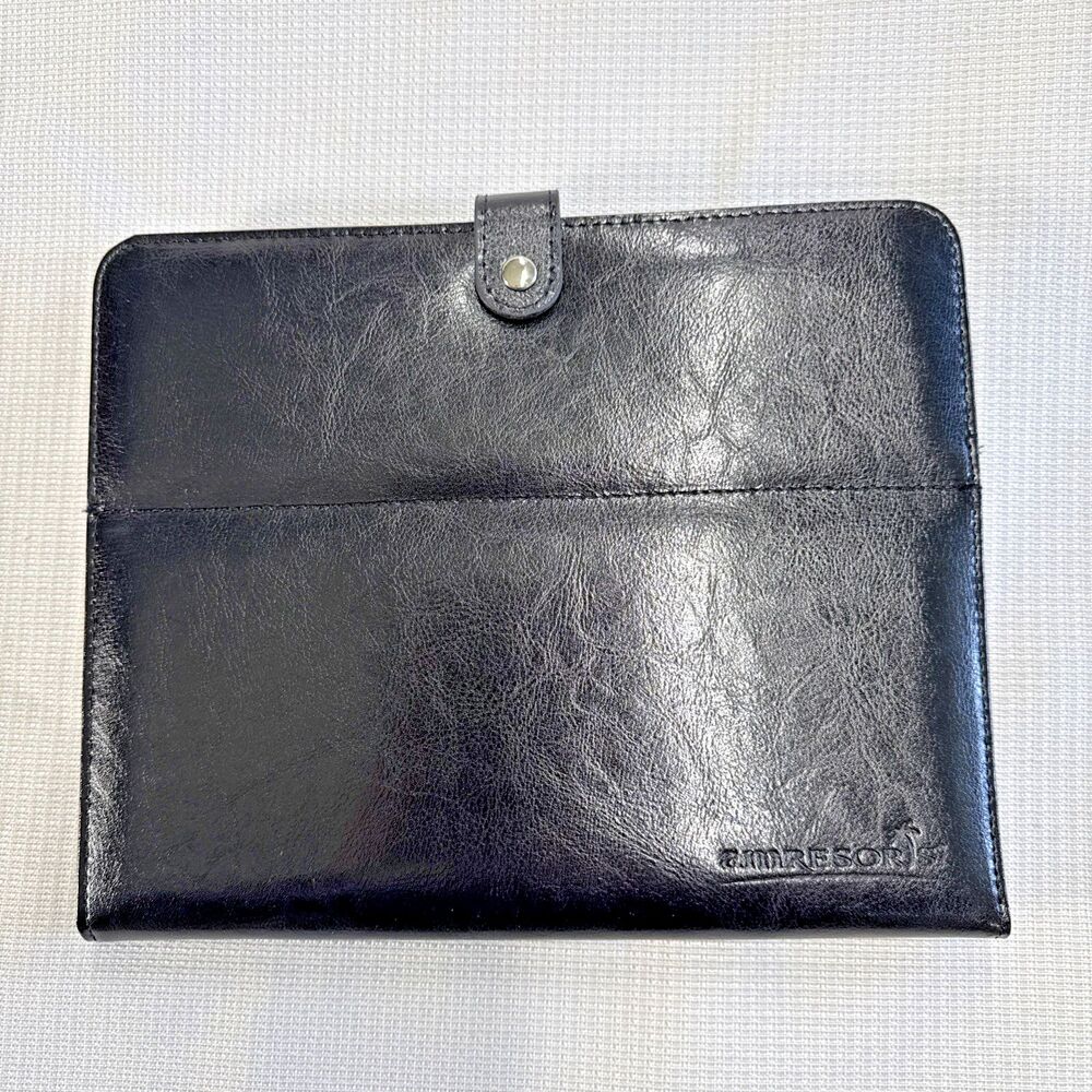 Universal Tablet Folio Case 7" 8" 9" 10" - Adjustable Padded Cover Stand - Black